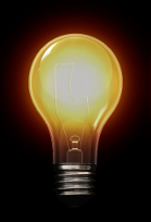 Illuminated Light Bulb
